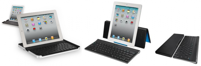 Piltidel: Logitech Keyboard Case for iPad2 ja Logitech Tablet Keyboard for iPad (allikas: Logitech)