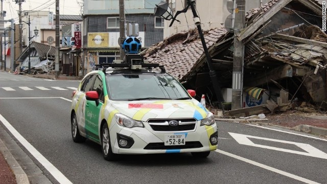 Google lisas uued Google Street View pildid Fukushima keelutsooni aladest