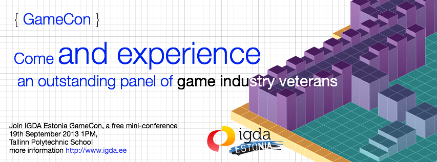 GameCon 2013 – IGDA Estonia Game Conference