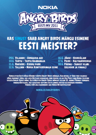 Kes võidab esimese Angry Birds meistritiitli Eestis?