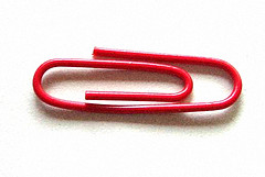 one-red-paper-clip