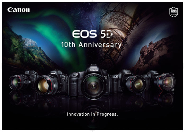 Canon tähistab EOS 5D seeria 10. aastapäeva