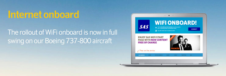 Lennufirma SAS arendab pardal pakutavat wifi teenust