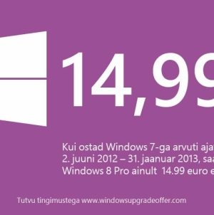 Windows 8 ainult €14,99