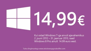 Windows 8 ainult €14,99